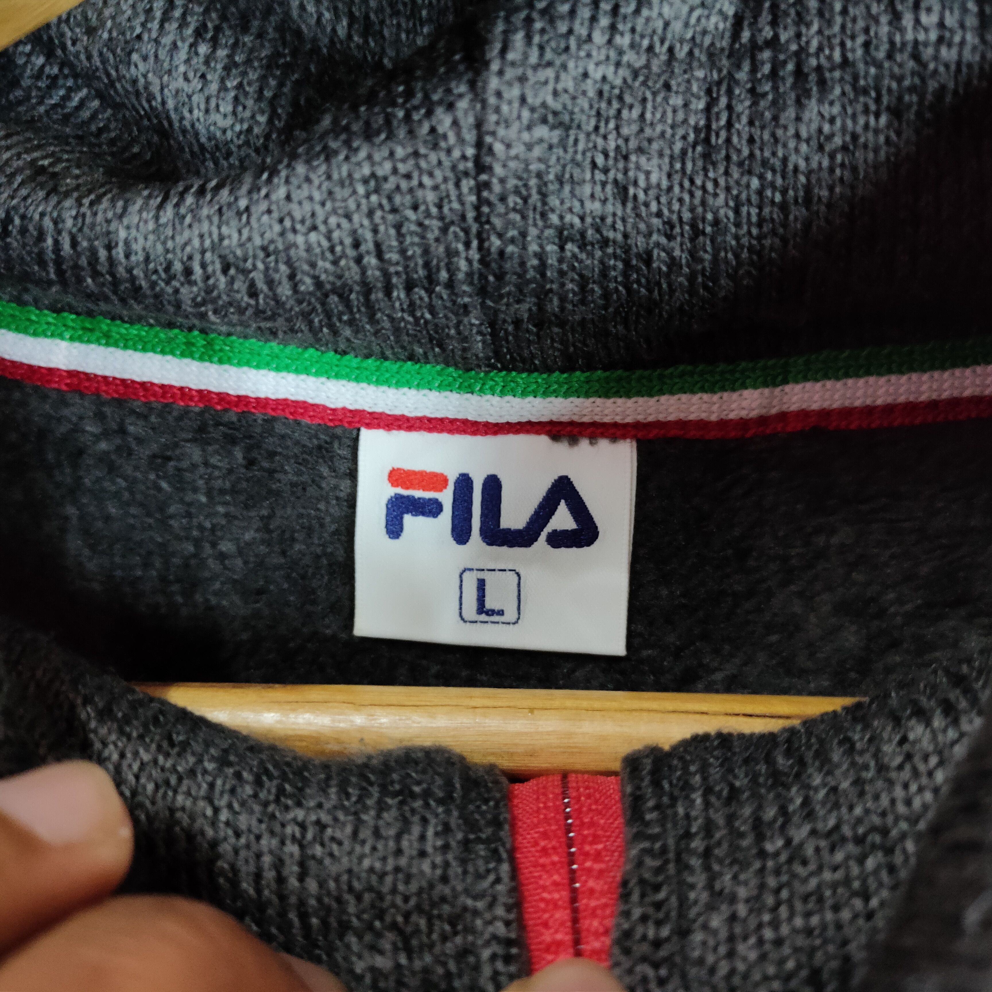 Fila × Japanese Brand FILA Hoodie Full Zipper Spellout Medium Size Sweater Size US M / EU 48-50 / 2 - 5 Thumbnail