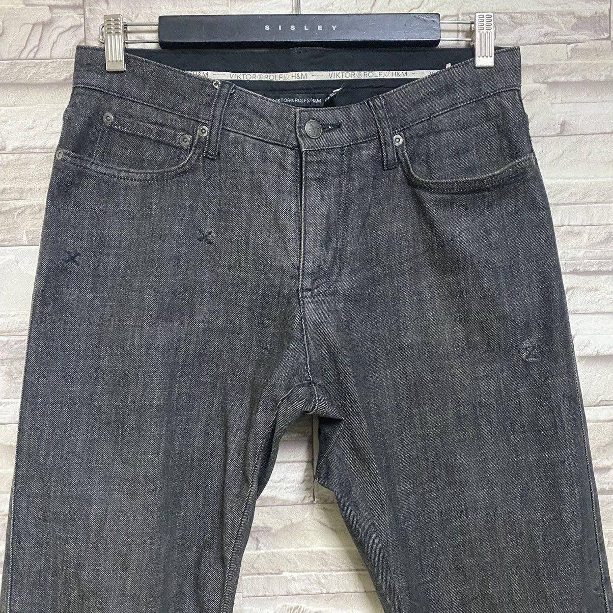 Viktor & Rolf VIKTOR&ROLF Black Denim Jeans Size US 30 / EU 46 - 4 Thumbnail