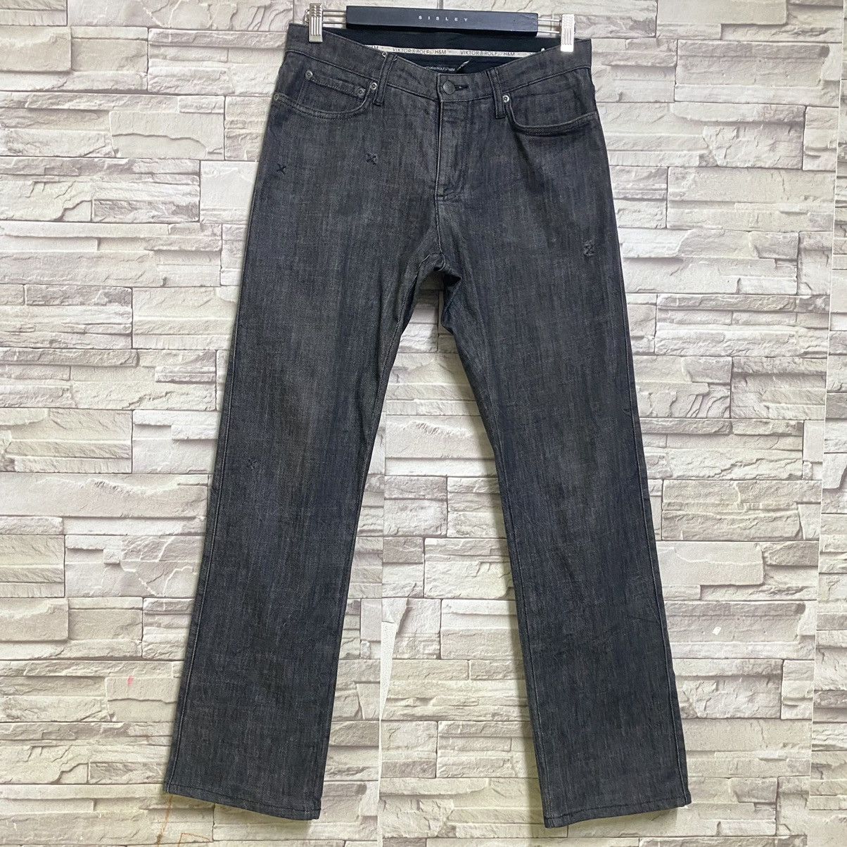 Viktor & Rolf VIKTOR&ROLF Black Denim Jeans Size US 30 / EU 46 - 3 Thumbnail