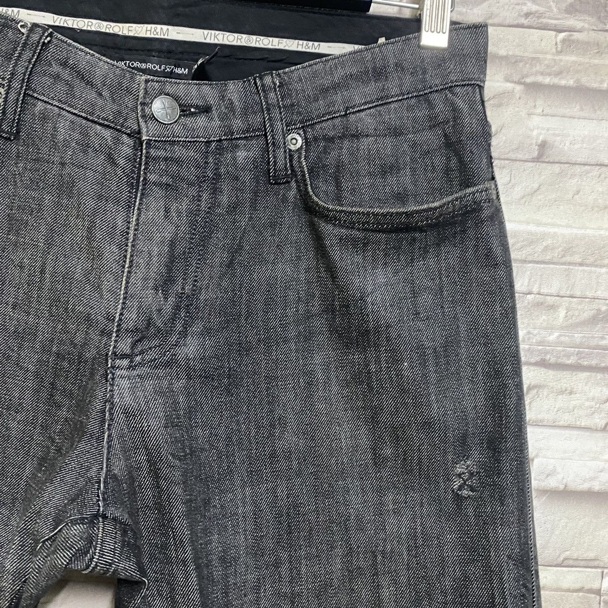 Viktor & Rolf VIKTOR&ROLF Black Denim Jeans Size US 30 / EU 46 - 7 Thumbnail
