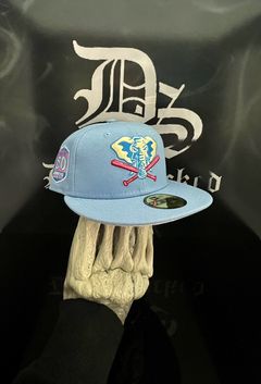 New Era Montreal Expos Hat Fitted 7 3/4 Men Big League Chew Cotton Candy  Blue