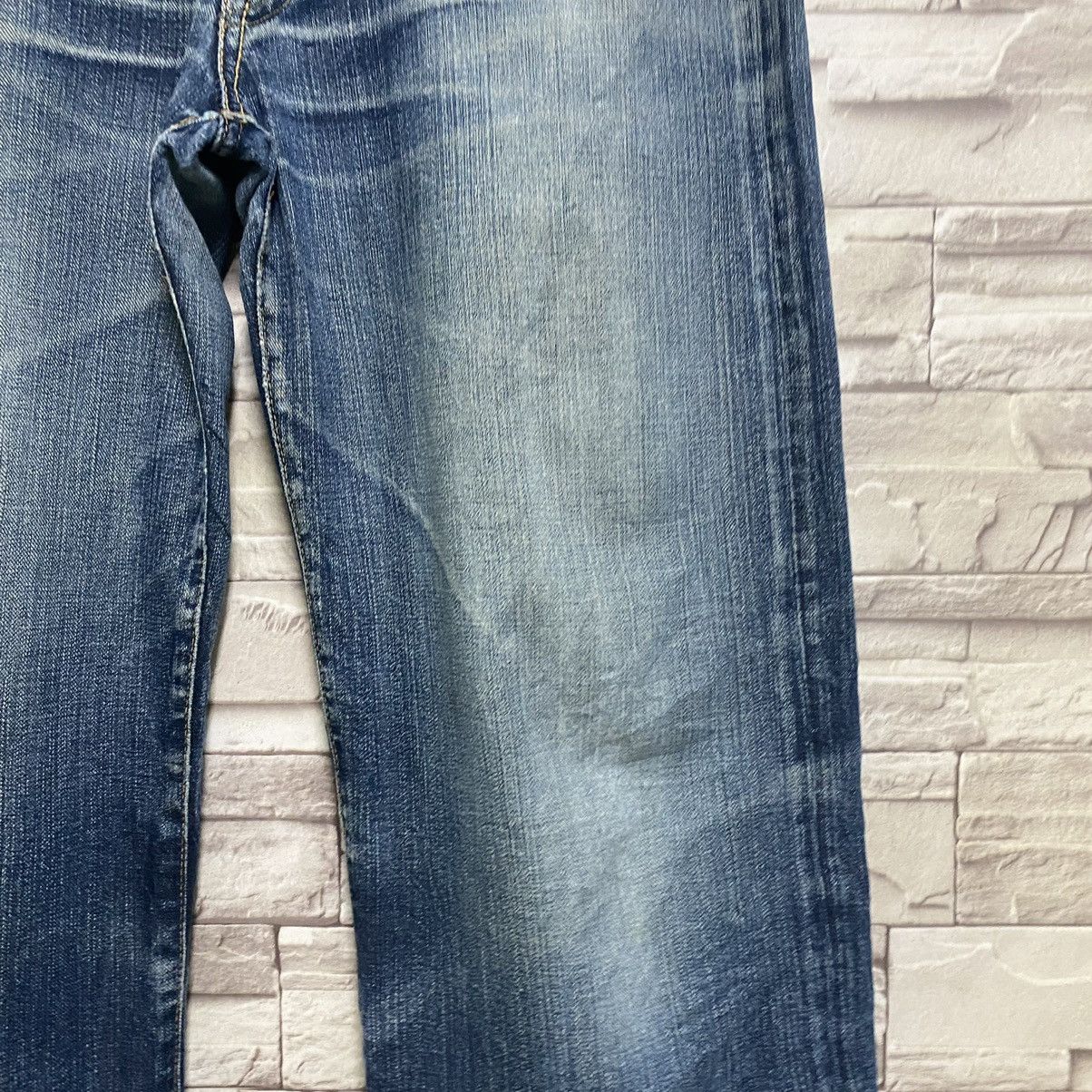 45rpm Vintage 45rpm Distressed Denim Jeans 34x33 Made in Japan Size US 34 / EU 50 - 7 Thumbnail