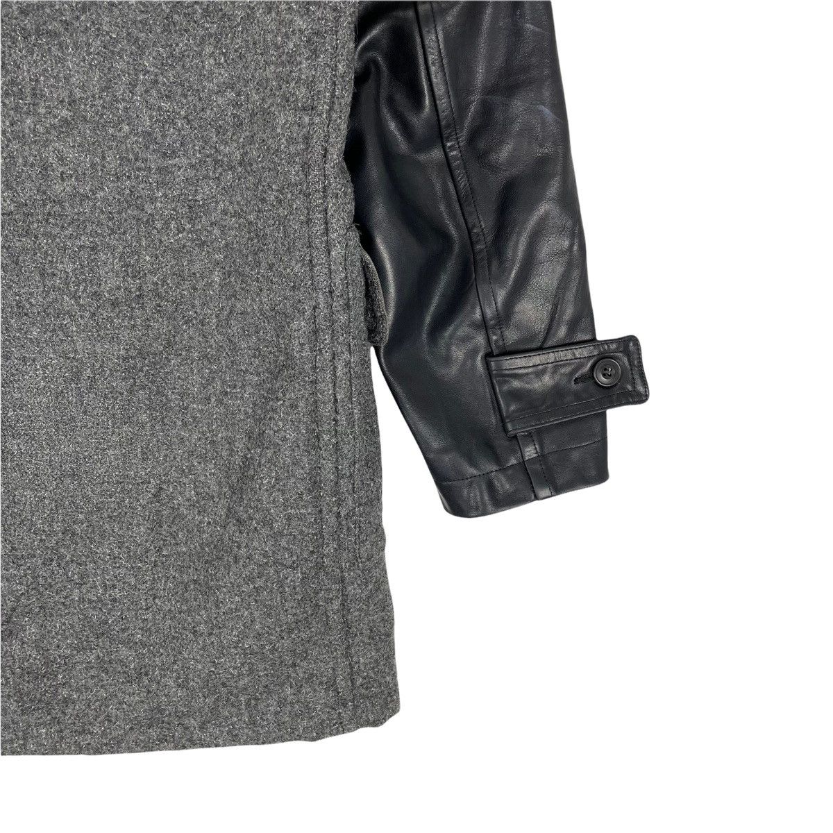 Comme des Garcons 🔥CDGH AW2014 HOODIE DUFFLE LEATHER JACKET Size US S / EU 44-46 / 1 - 8 Thumbnail