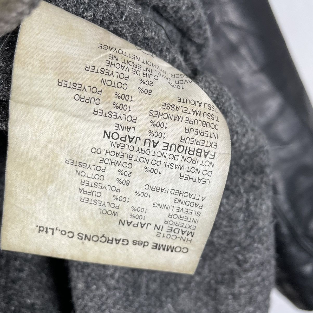 Comme des Garcons 🔥CDGH AW2014 HOODIE DUFFLE LEATHER JACKET Size US S / EU 44-46 / 1 - 14 Thumbnail