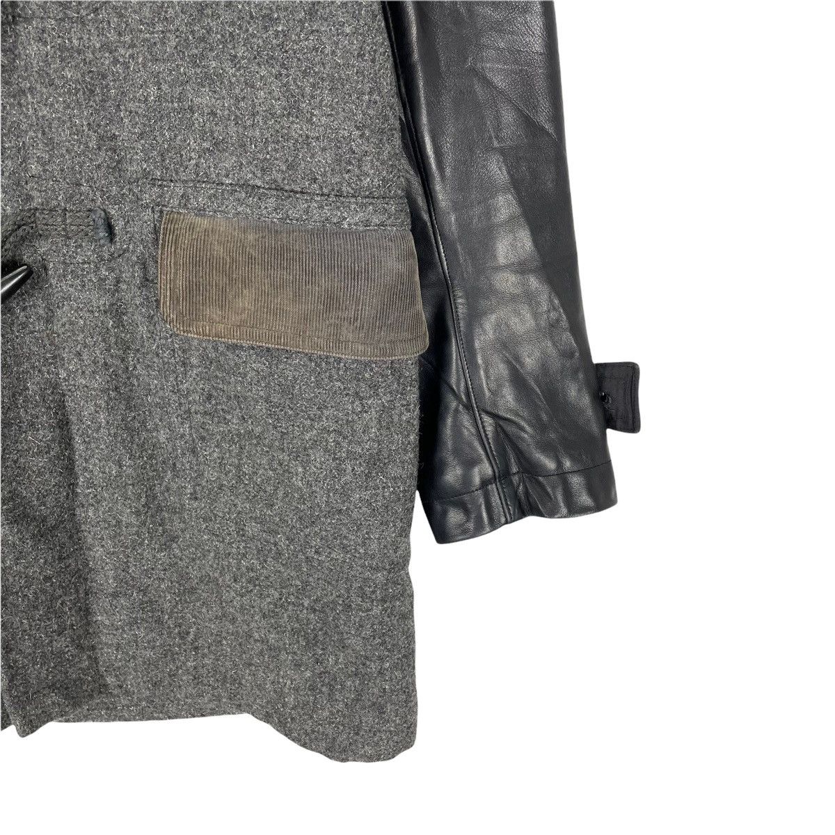 Comme des Garcons 🔥CDGH AW2014 HOODIE DUFFLE LEATHER JACKET Size US S / EU 44-46 / 1 - 4 Thumbnail