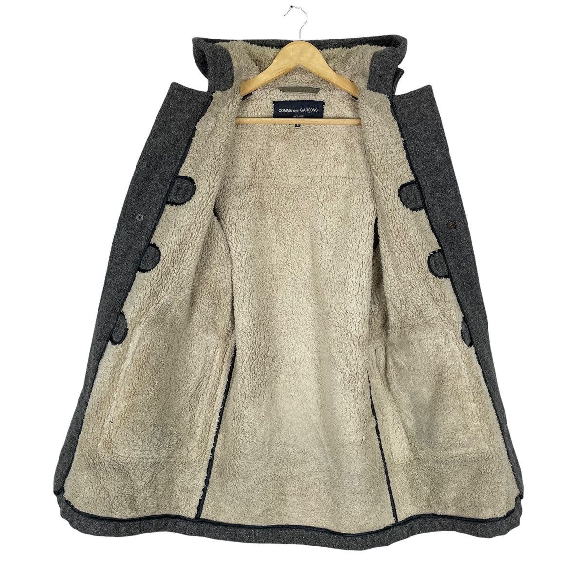 Comme des Garcons 🔥CDGH AW2014 HOODIE DUFFLE LEATHER JACKET Size US S / EU 44-46 / 1 - 11 Thumbnail