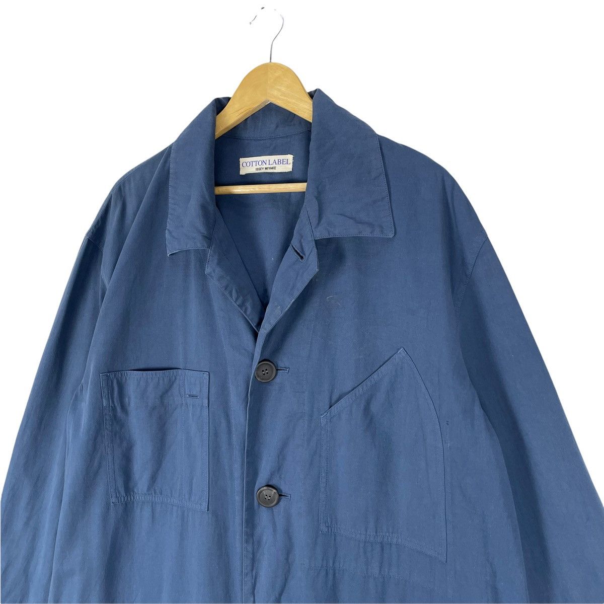 Issey Miyake 🌟ISSEY MIYAKE COTTON LABEL OVERCOAT LIGHT JACKET Size US L / EU 52-54 / 3 - 5 Thumbnail