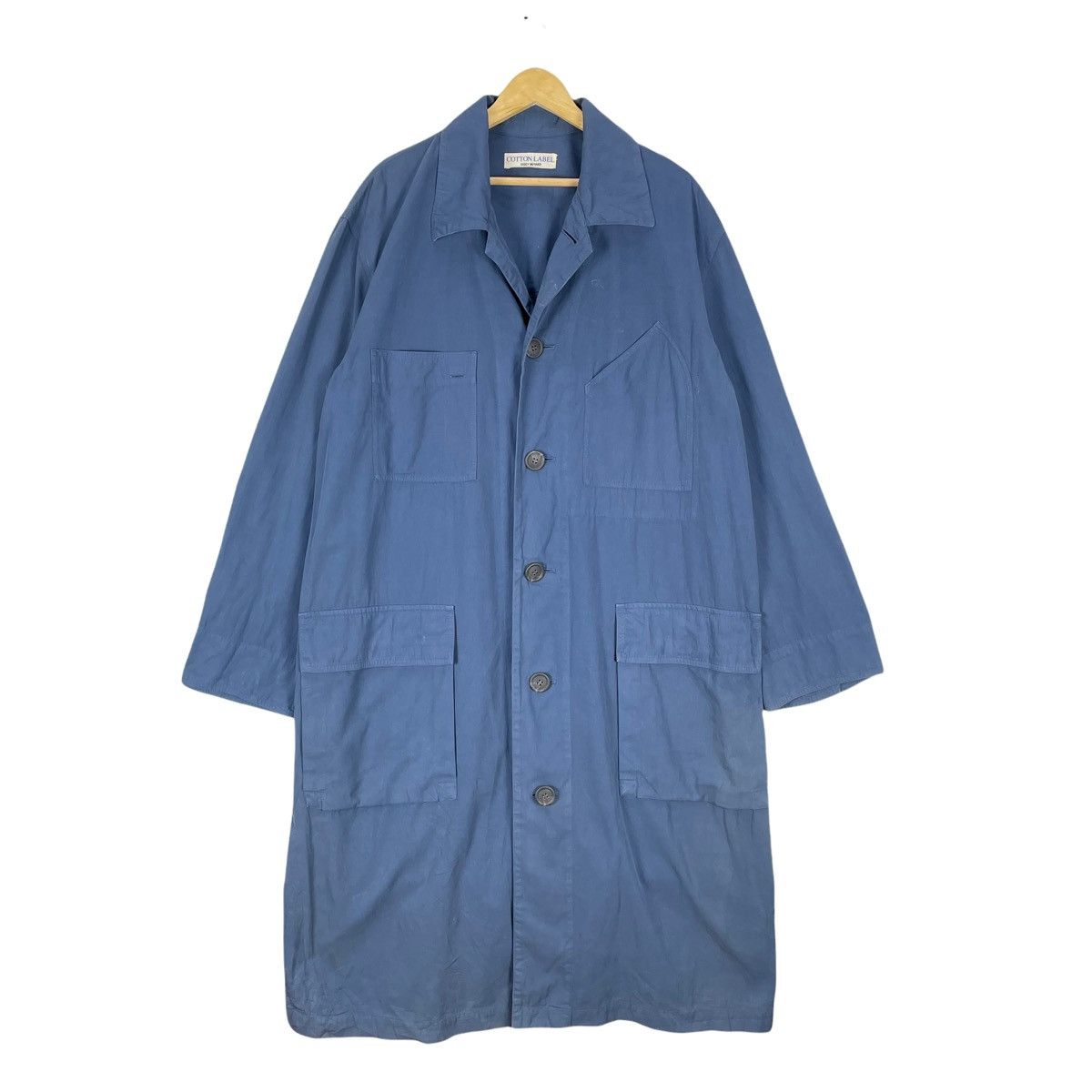 Issey Miyake 🌟ISSEY MIYAKE COTTON LABEL OVERCOAT LIGHT JACKET Size US L / EU 52-54 / 3 - 2 Thumbnail