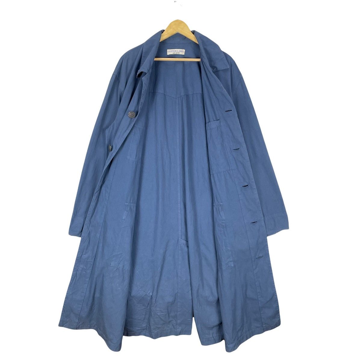 Issey Miyake 🌟ISSEY MIYAKE COTTON LABEL OVERCOAT LIGHT JACKET Size US L / EU 52-54 / 3 - 10 Thumbnail