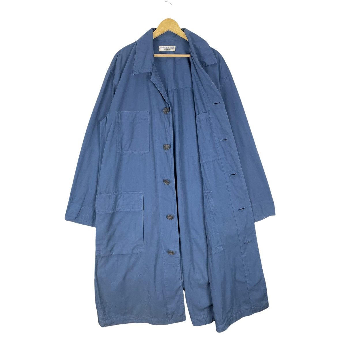 Issey Miyake 🌟ISSEY MIYAKE COTTON LABEL OVERCOAT LIGHT JACKET Size US L / EU 52-54 / 3 - 9 Thumbnail