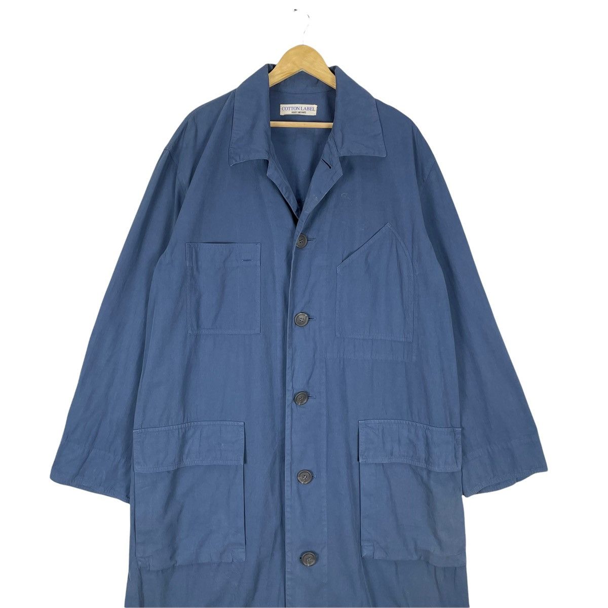Issey Miyake 🌟ISSEY MIYAKE COTTON LABEL OVERCOAT LIGHT JACKET Size US L / EU 52-54 / 3 - 3 Thumbnail