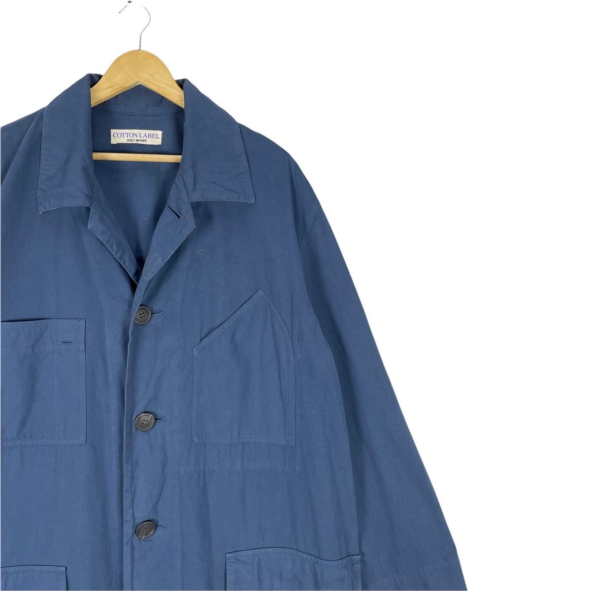 Issey Miyake 🌟ISSEY MIYAKE COTTON LABEL OVERCOAT LIGHT JACKET Size US L / EU 52-54 / 3 - 4 Thumbnail