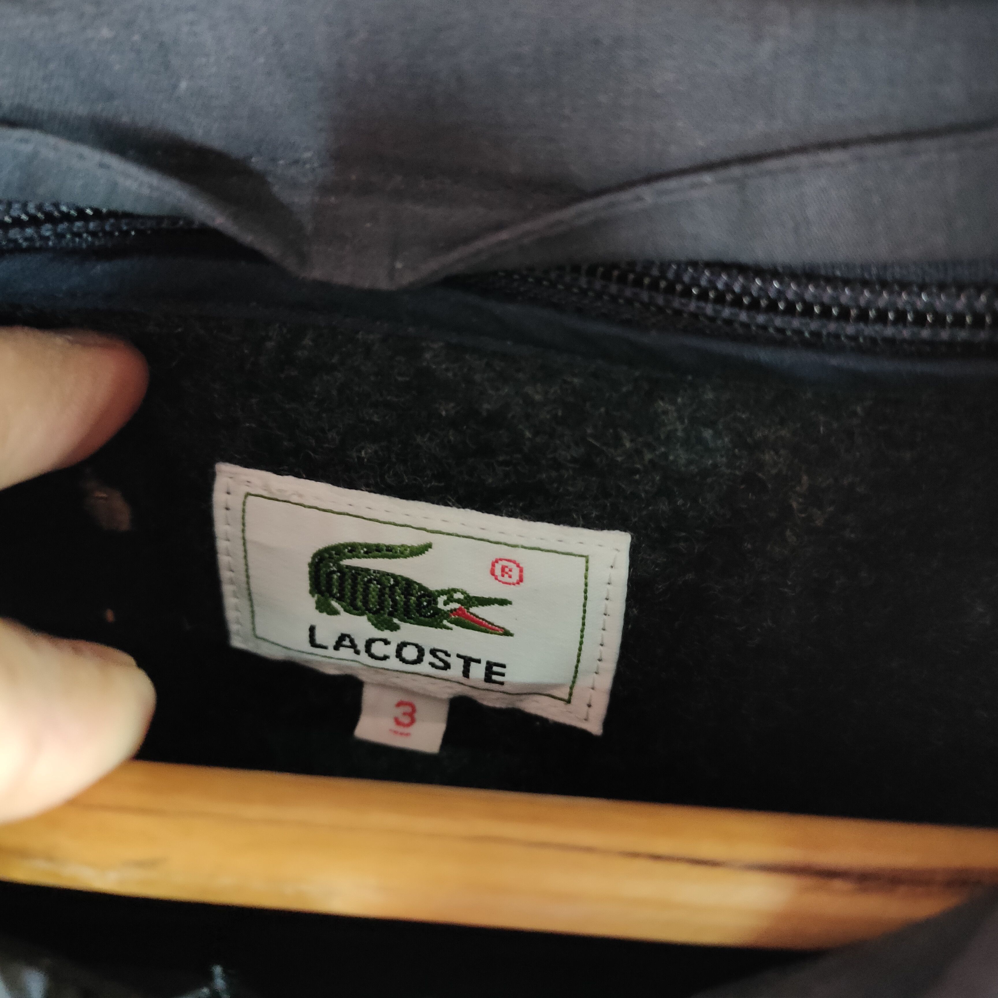 Lacoste LACOSTE Long Sleeve Fleece Inside Big Size Overcoat Size US L / EU 52-54 / 3 - 4 Thumbnail