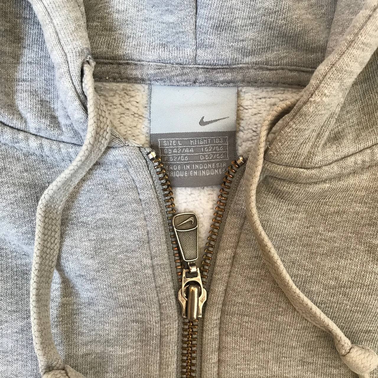 Nike Nike Vintage Gray Zip Up Hoodie Size US M / EU 48-50 / 2 - 9 Thumbnail
