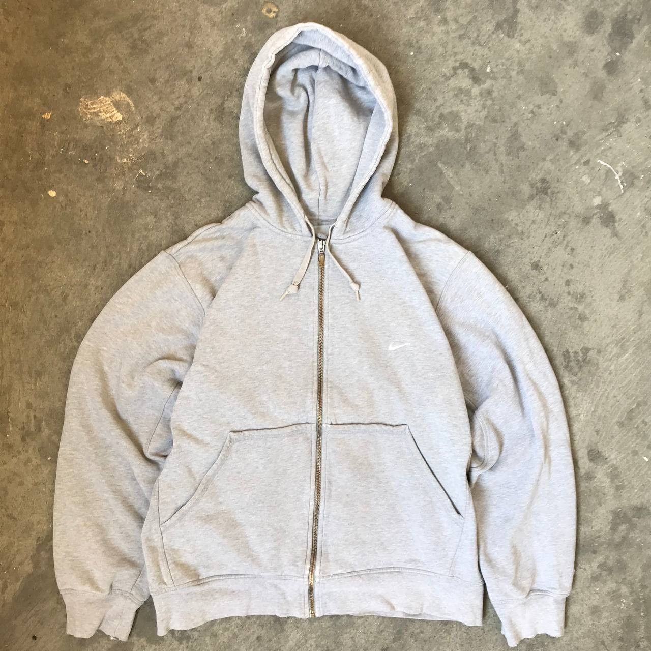 Nike Nike Vintage Gray Zip Up Hoodie Size US M / EU 48-50 / 2 - 1 Thumbnail