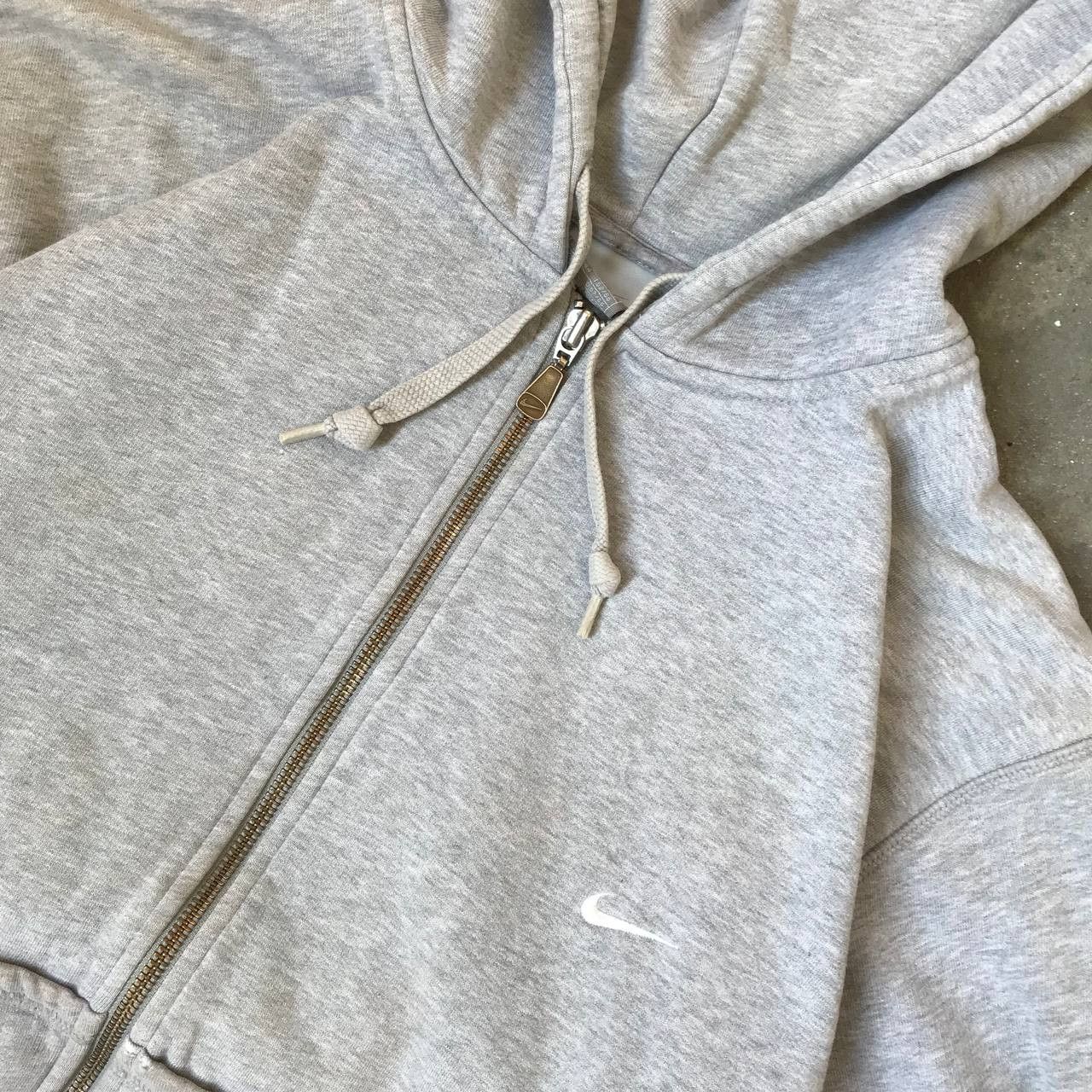 Nike Nike Vintage Gray Zip Up Hoodie Size US M / EU 48-50 / 2 - 2 Thumbnail