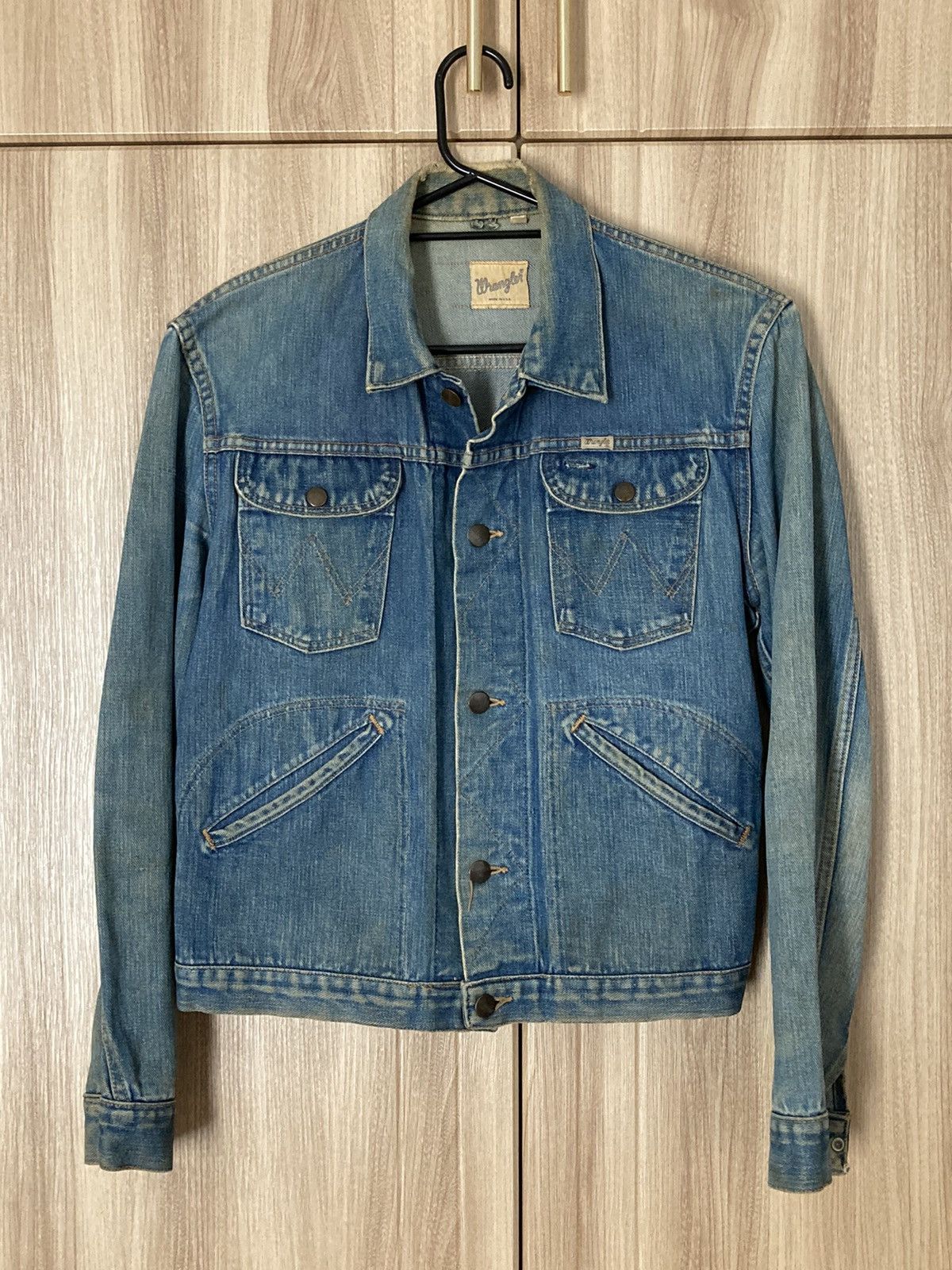 Vintage Vtg 60s Wrangler 24MJ Post Blue Bell Selvedge Denim Jacket