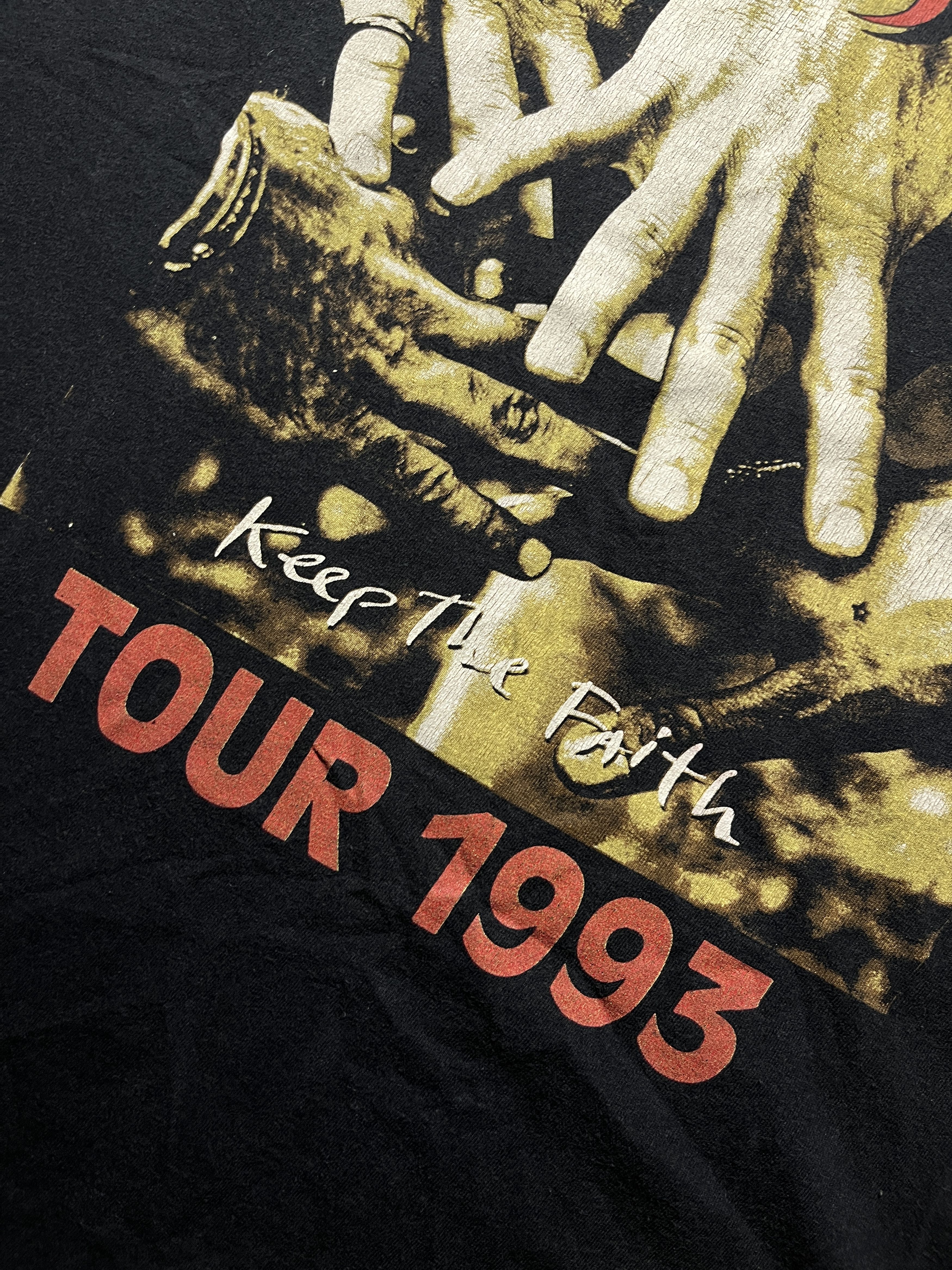 Band Tees Bon Jovi 1993 Europa Tour Single Stitch T-shirt Size US XL / EU 56 / 4 - 6 Thumbnail