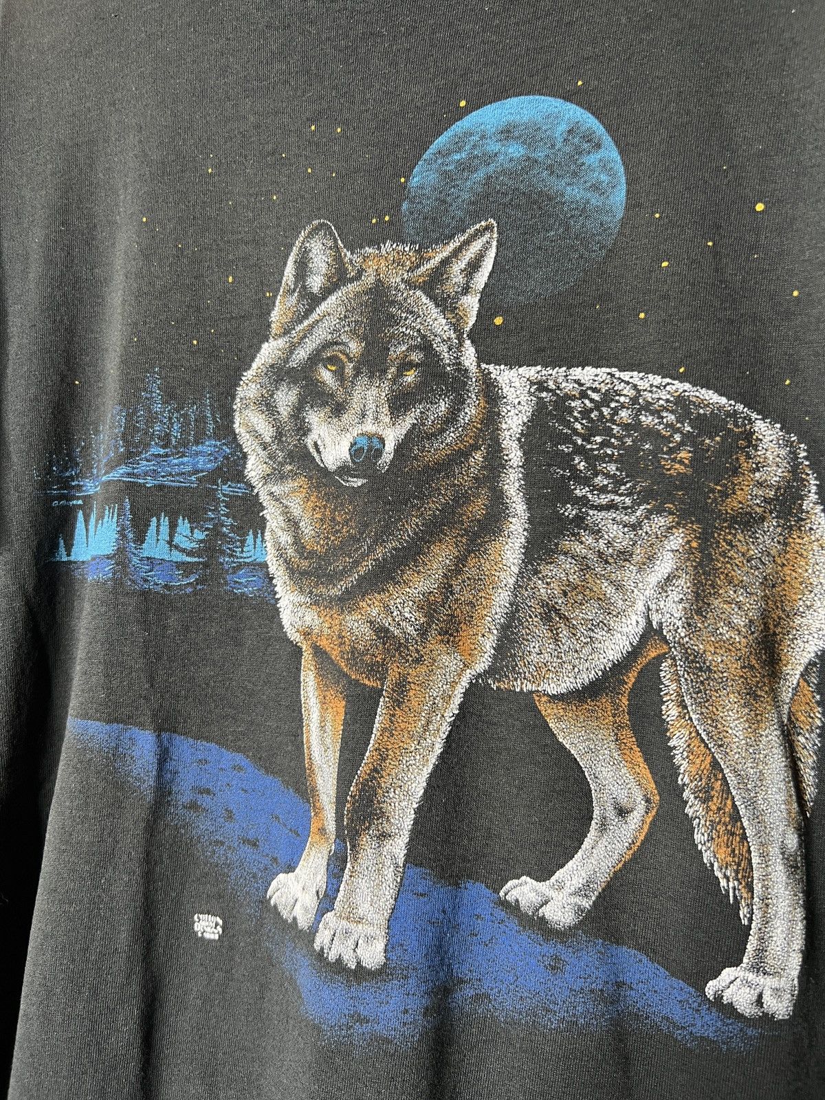 Vintage Vintage Wolf Single Stitch Tee Size US L / EU 52-54 / 3 - 3 Thumbnail