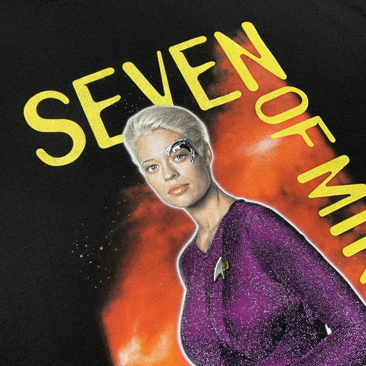 Band Tees © 2000 Star Trek “SEVEN of MINE” Fan Club T-Shirt Size US XL / EU 56 / 4 - 10 Thumbnail
