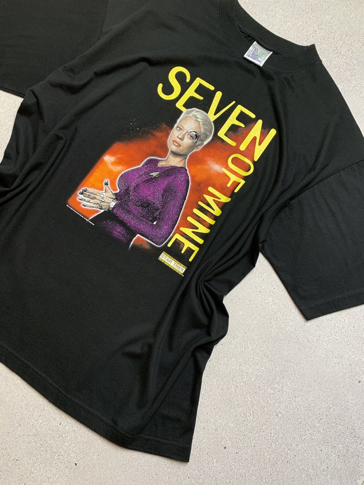 Band Tees © 2000 Star Trek “SEVEN of MINE” Fan Club T-Shirt Size US XL / EU 56 / 4 - 3 Thumbnail