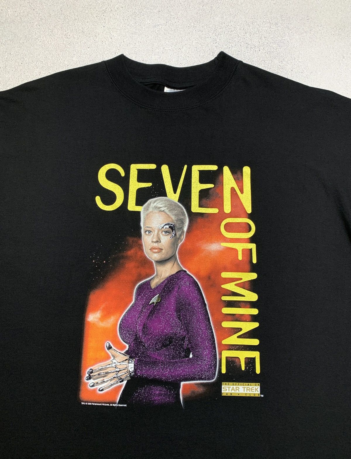 Band Tees © 2000 Star Trek “SEVEN of MINE” Fan Club T-Shirt Size US XL / EU 56 / 4 - 7 Thumbnail