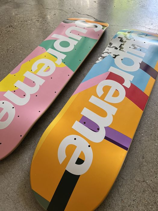 Supreme Supreme 2016 Mendini skateboard Deck set blue and pink