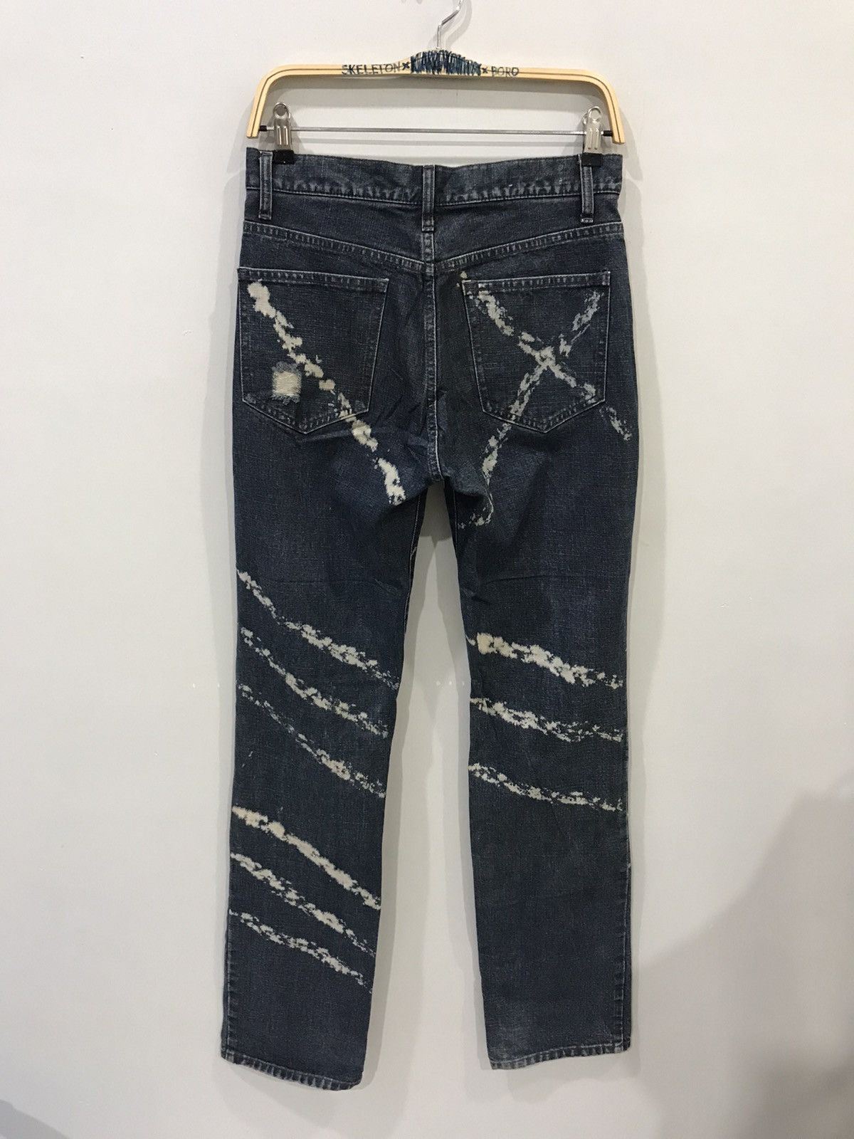 Japanese Brand MODERN Japan Patchwork Acid Samurai Slash Distressed Denim Size US 29 - 10 Thumbnail