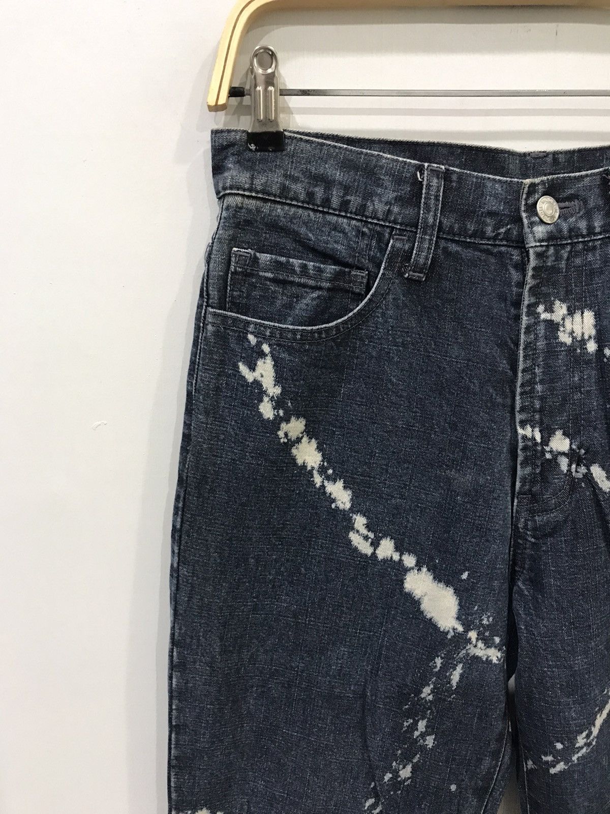 Japanese Brand MODERN Japan Patchwork Acid Samurai Slash Distressed Denim Size US 29 - 5 Thumbnail