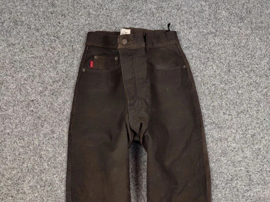 Japanese Brand Vintage 90's Japan leather Dark Brown Trousers Casual Pants Size US 34 / EU 50 - 3 Thumbnail