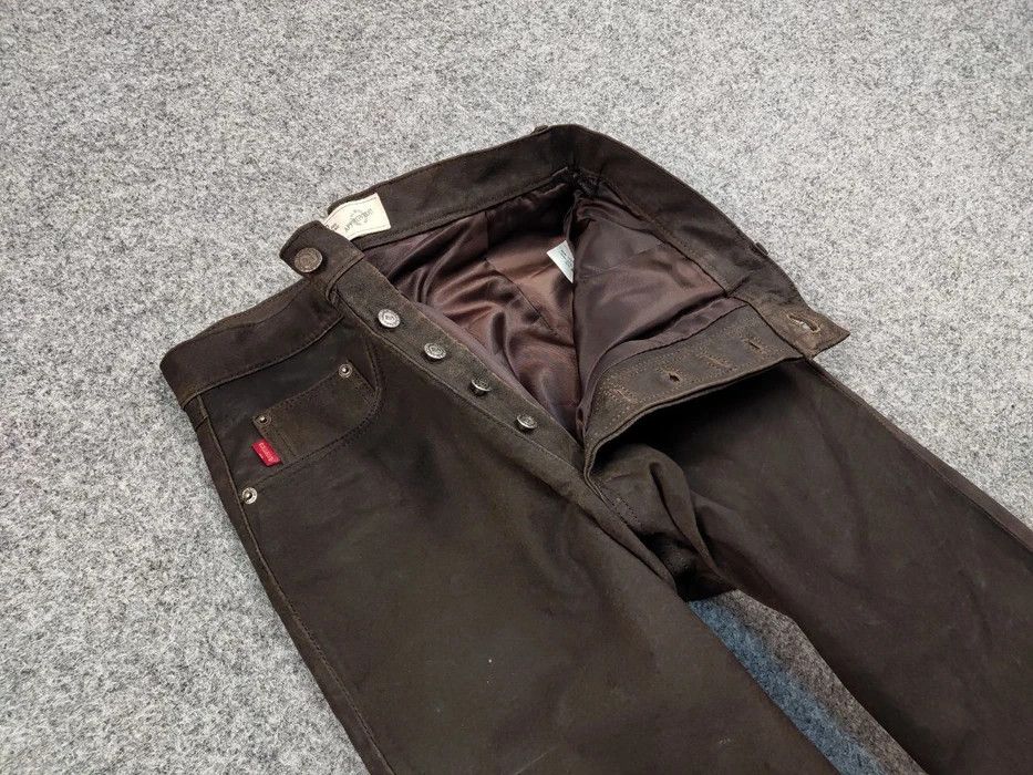 Japanese Brand Vintage 90's Japan leather Dark Brown Trousers Casual Pants Size US 34 / EU 50 - 8 Thumbnail