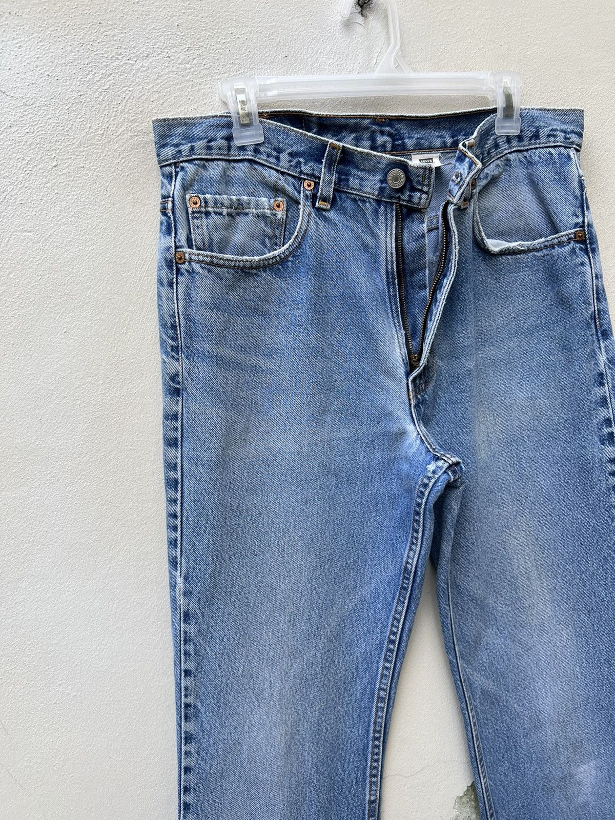 Levi's R1 2000 Levi’s 517 Fade Light Blue Denim Bootcut Jeans Size US 33 - 5 Thumbnail
