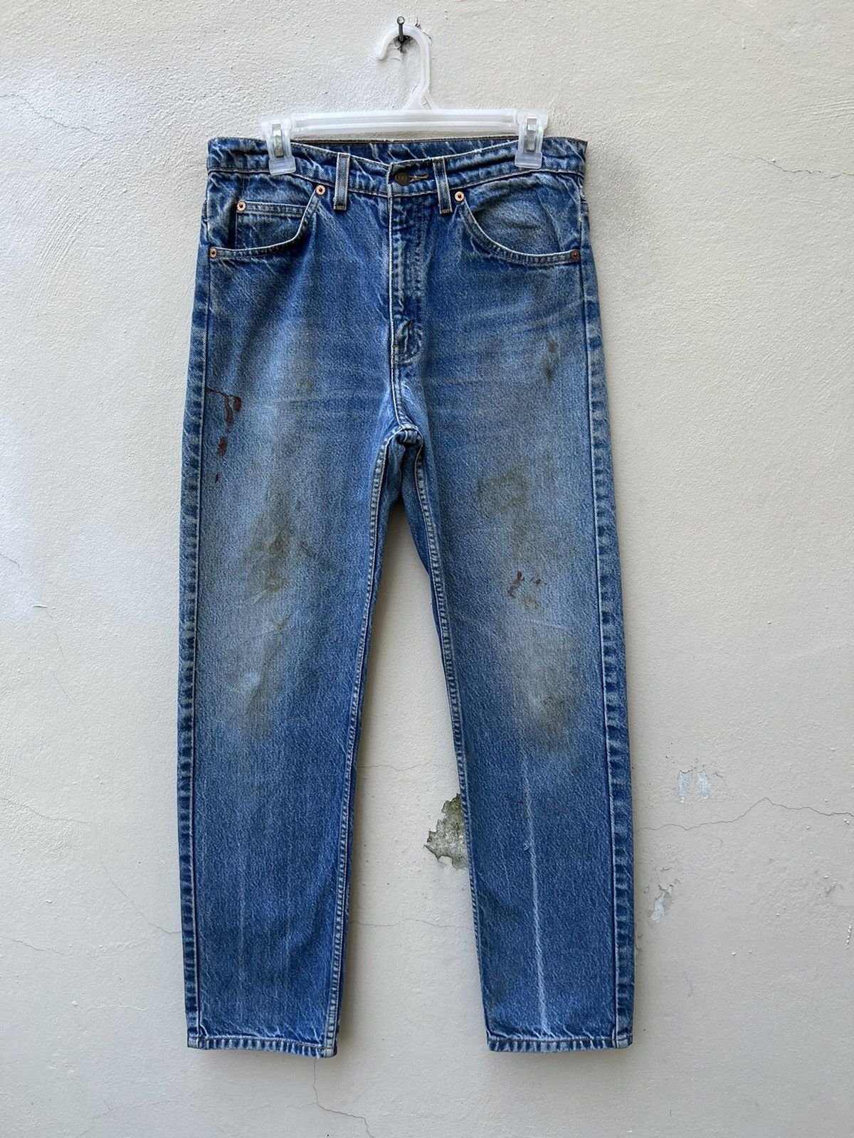 Levi's R1 Vintage 90s Levi’s 505 Orange Tab Denim Painter Jeans Size US 30 / EU 46 - 3 Thumbnail