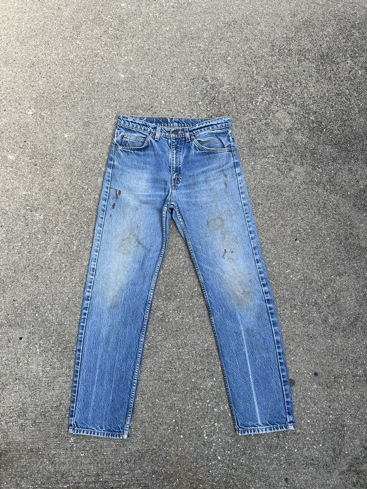 Levi's R1 Vintage 90s Levi’s 505 Orange Tab Denim Painter Jeans Size US 30 / EU 46 - 1 Thumbnail