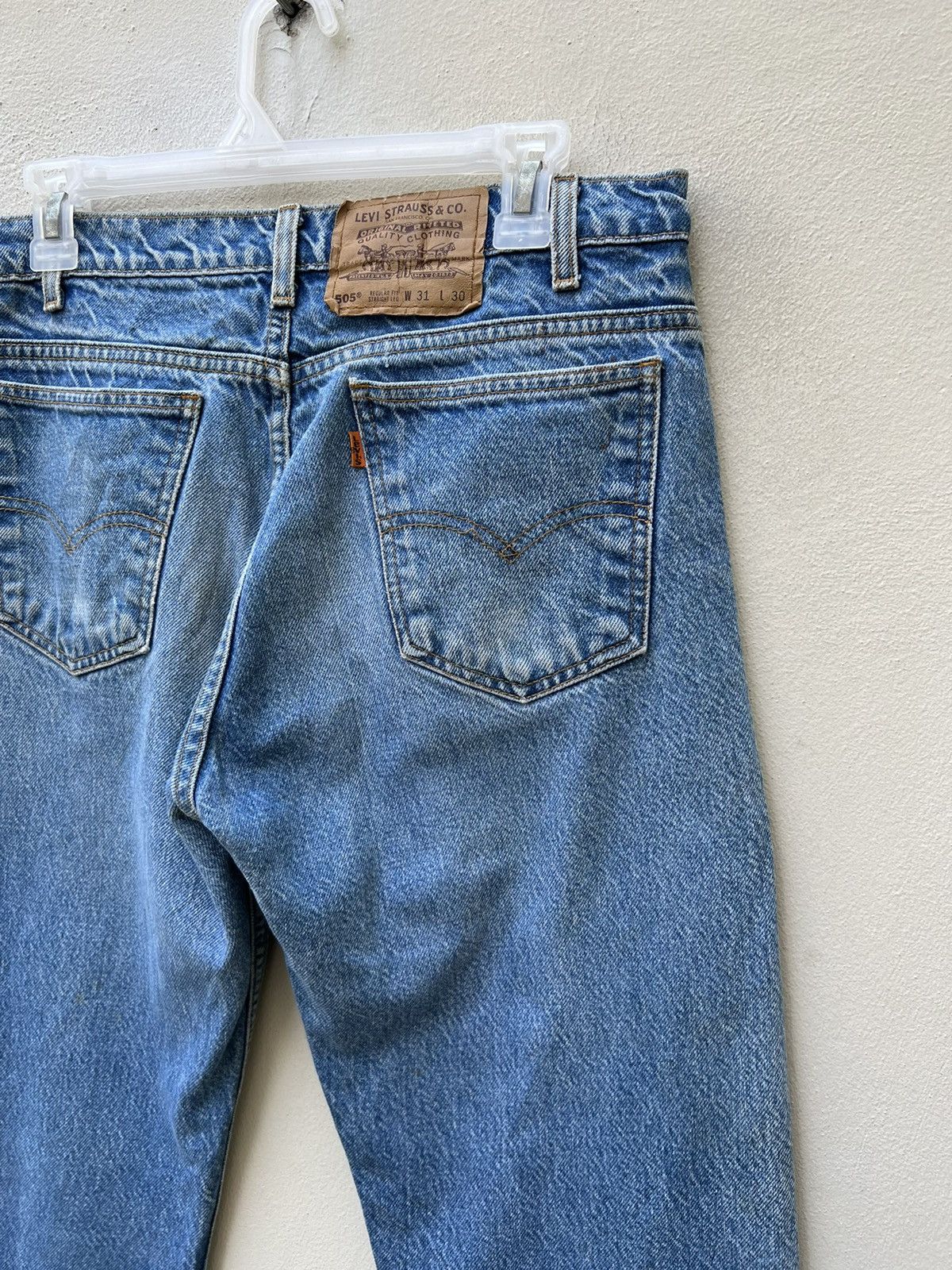 Levi's R1 Vintage 90s Levi’s 505 Orange Tab Denim Painter Jeans Size US 30 / EU 46 - 13 Thumbnail