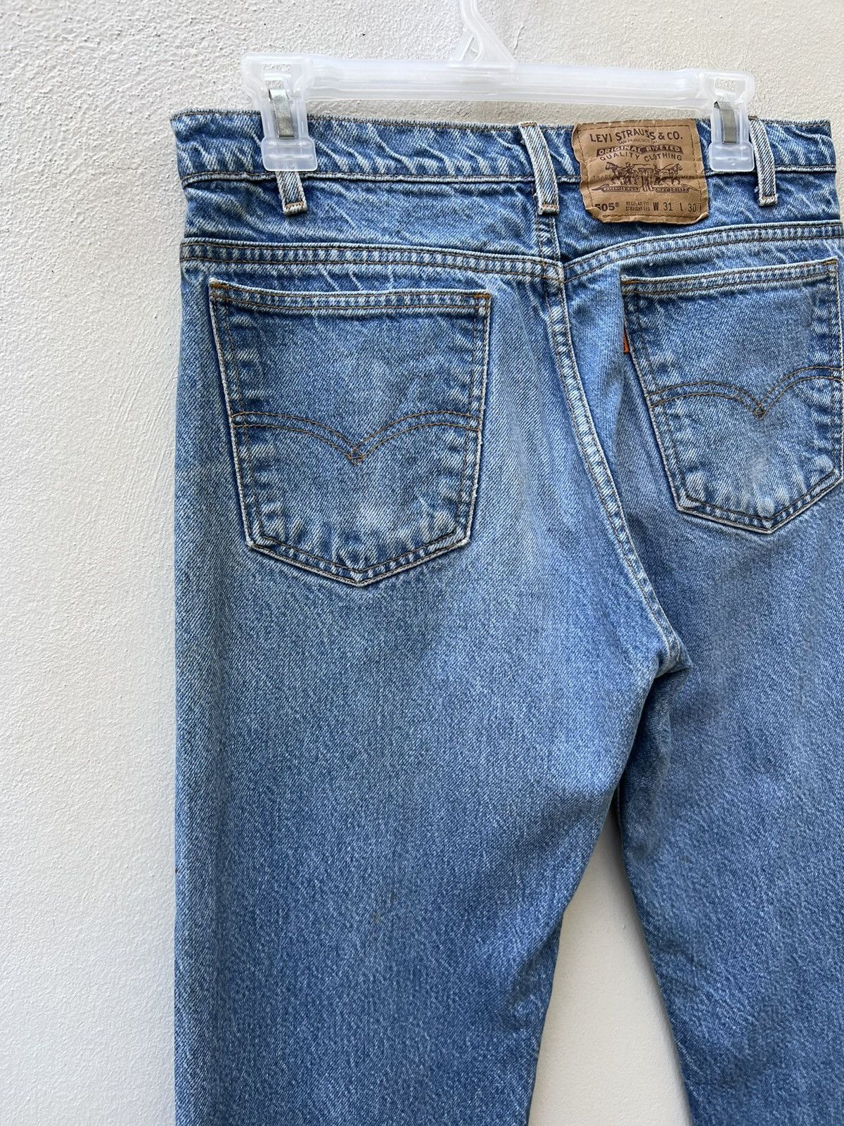 Levi's R1 Vintage 90s Levi’s 505 Orange Tab Denim Painter Jeans Size US 30 / EU 46 - 11 Thumbnail