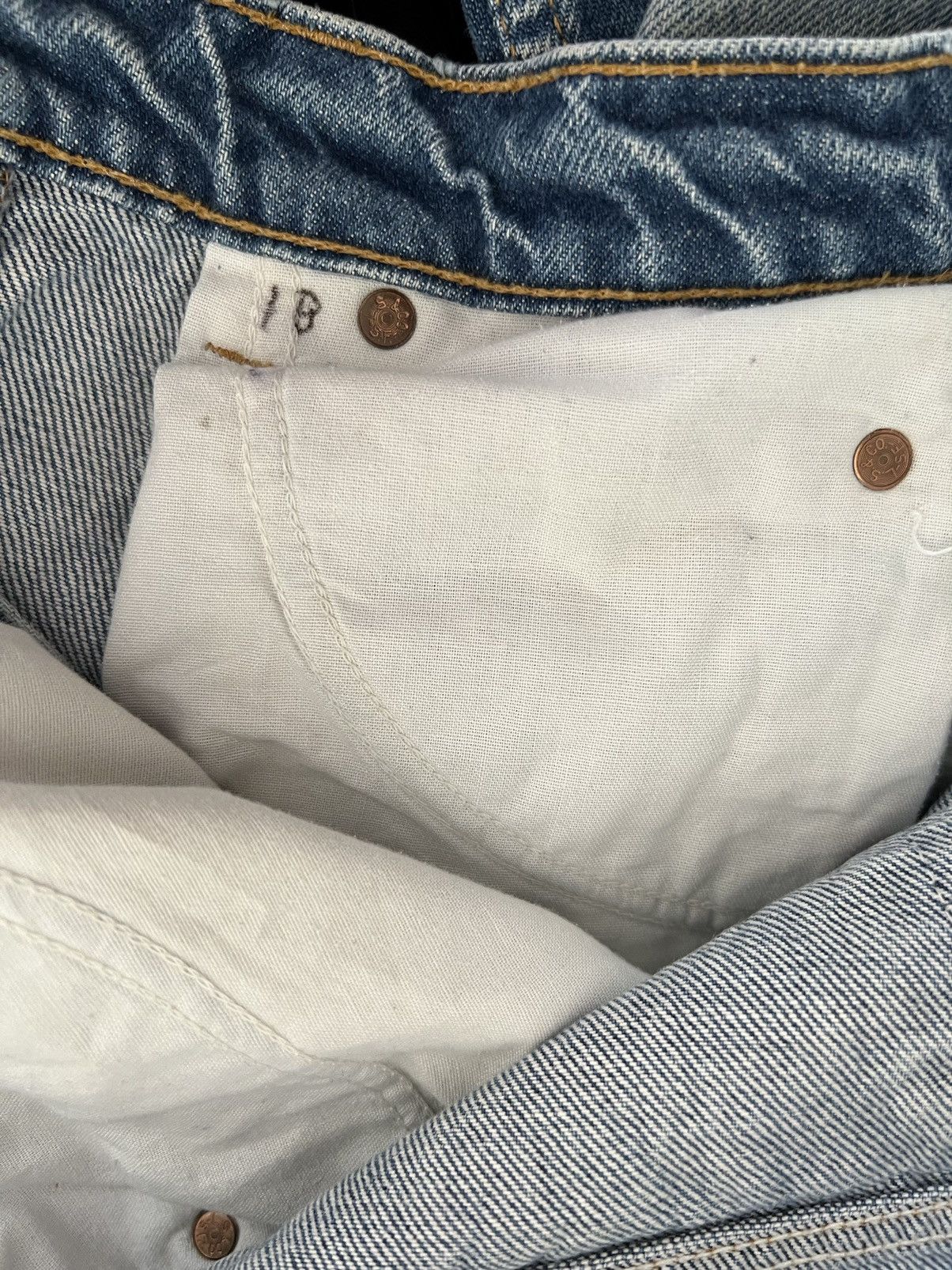 Levi's R1 Vintage 90s Levi’s 505 Orange Tab Denim Painter Jeans Size US 30 / EU 46 - 16 Thumbnail