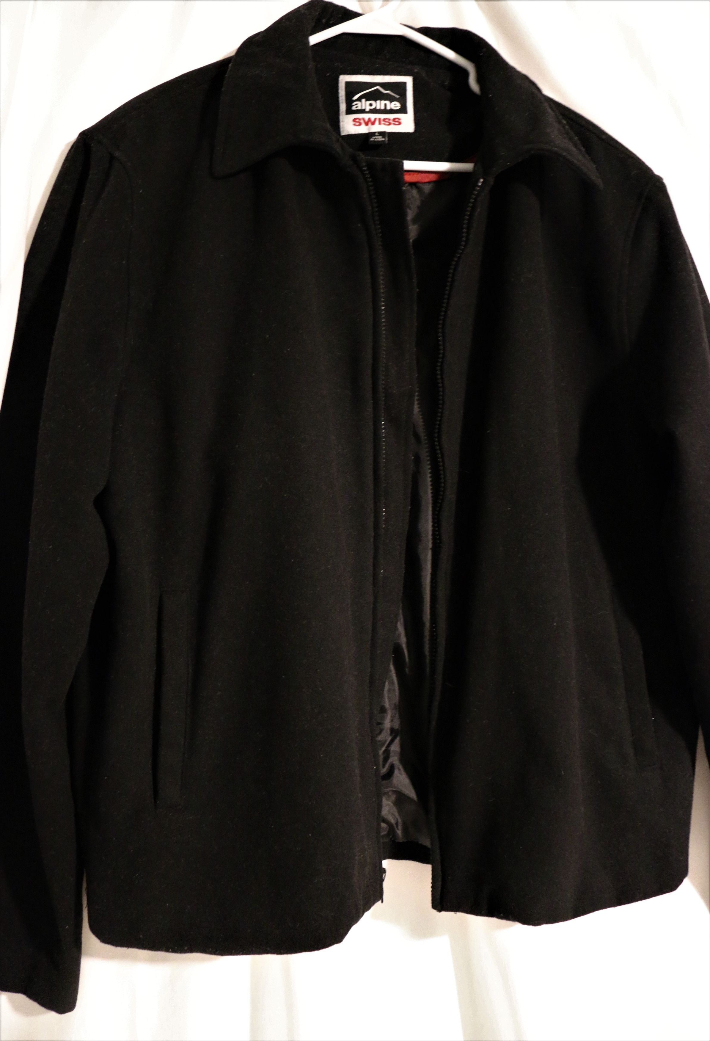 Other Alpine Swiss Wool Blend Open Bottom Jacket JD Bomber Zipper Size US L / EU 52-54 / 3 - 9 Thumbnail