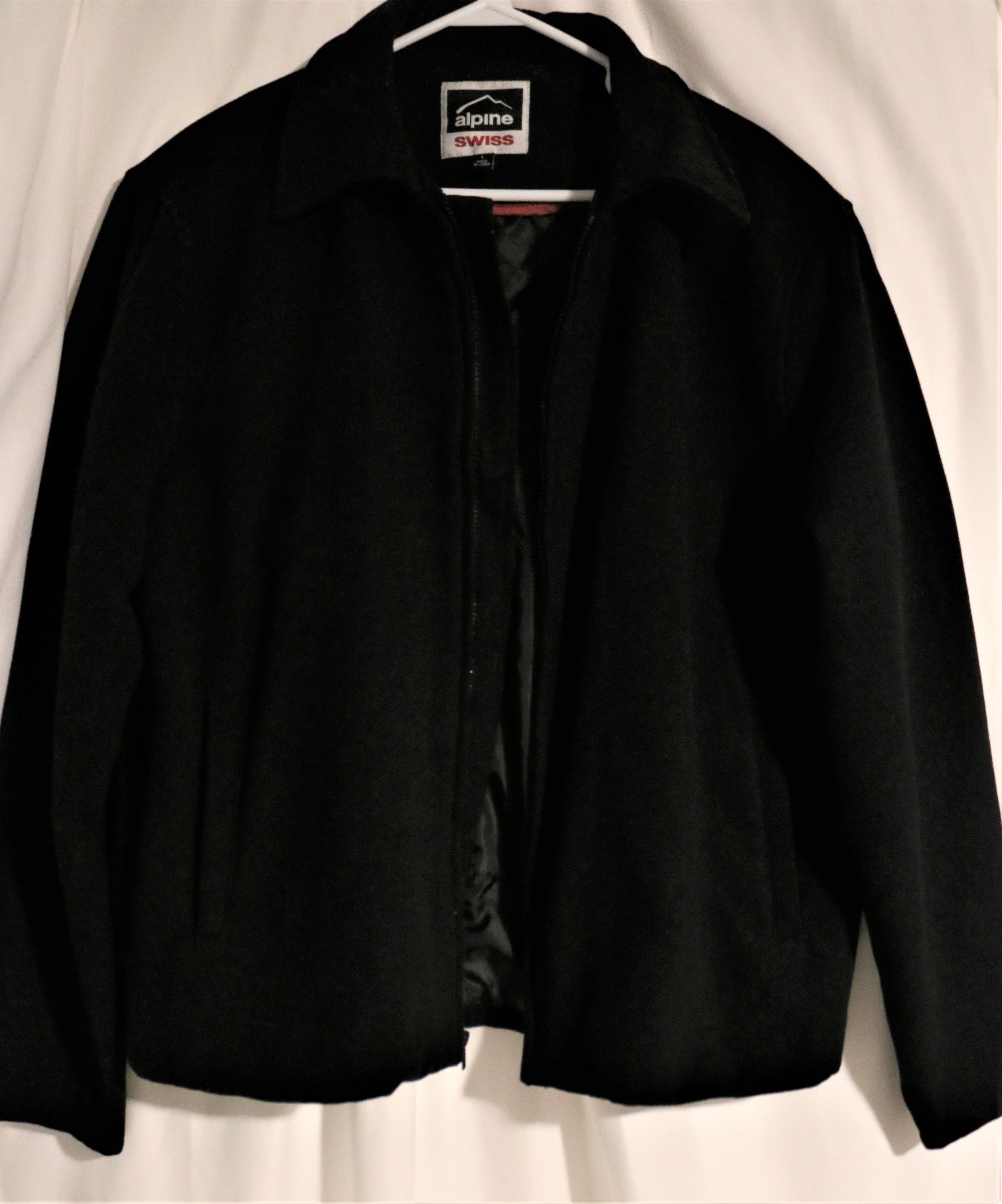 Other Alpine Swiss Wool Blend Open Bottom Jacket JD Bomber Zipper Size US L / EU 52-54 / 3 - 8 Thumbnail