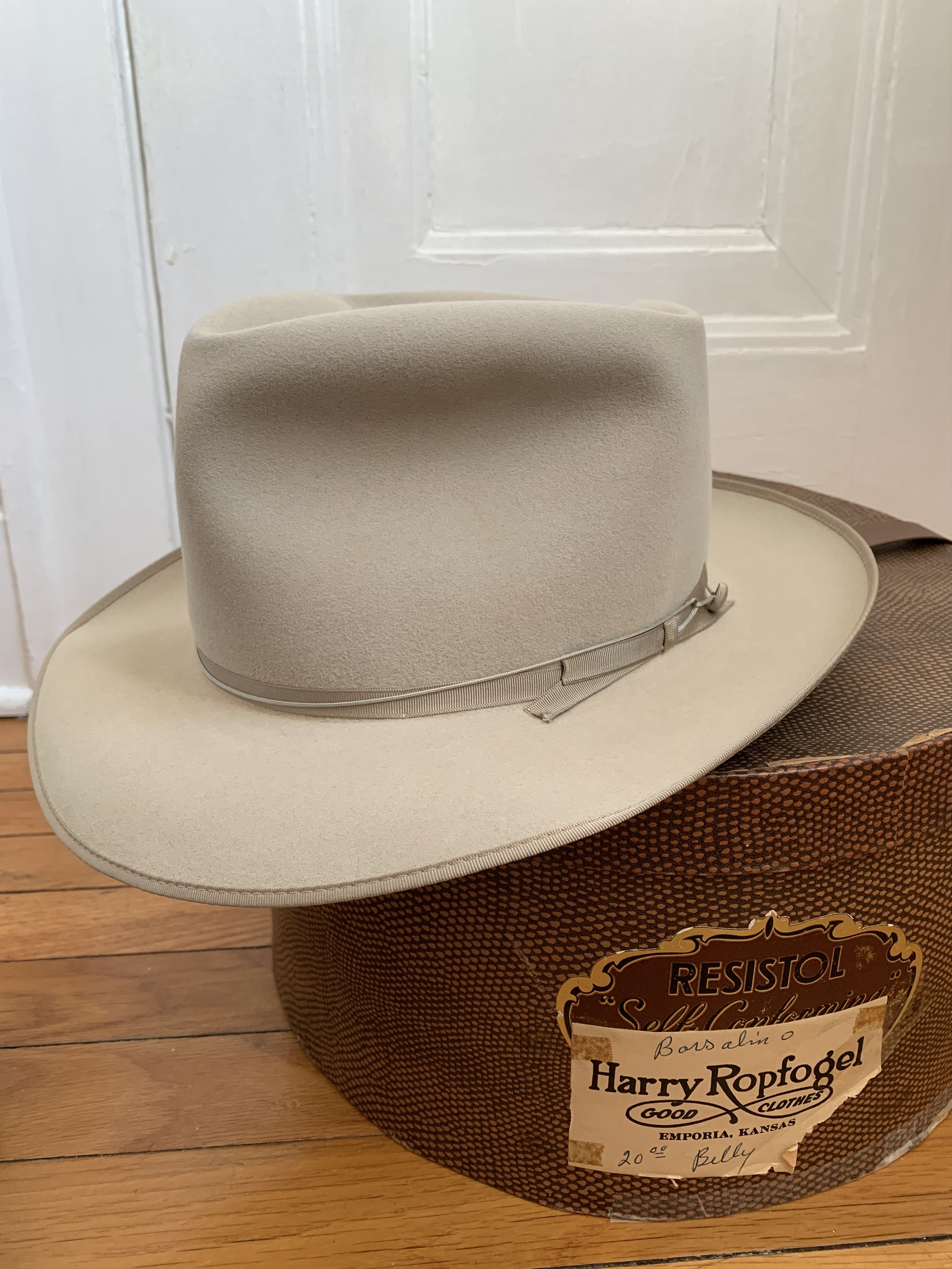 Borsalino Vintage Borsalino Alessandria fedora, 7 3/8, Johnny Depp