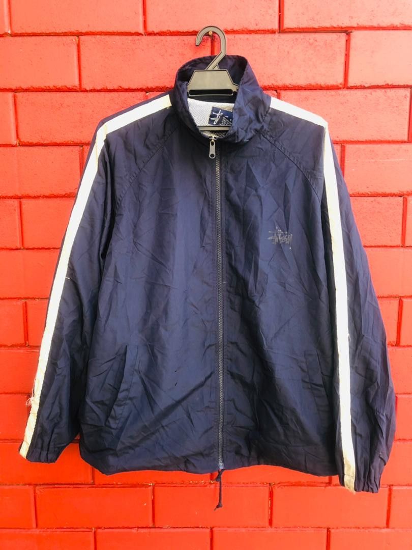 Japanese Brand × Stussy × Vintage Vintage Stussy Streetwear Windbreaker Fashion Style Size US L / EU 52-54 / 3 - 1 Thumbnail