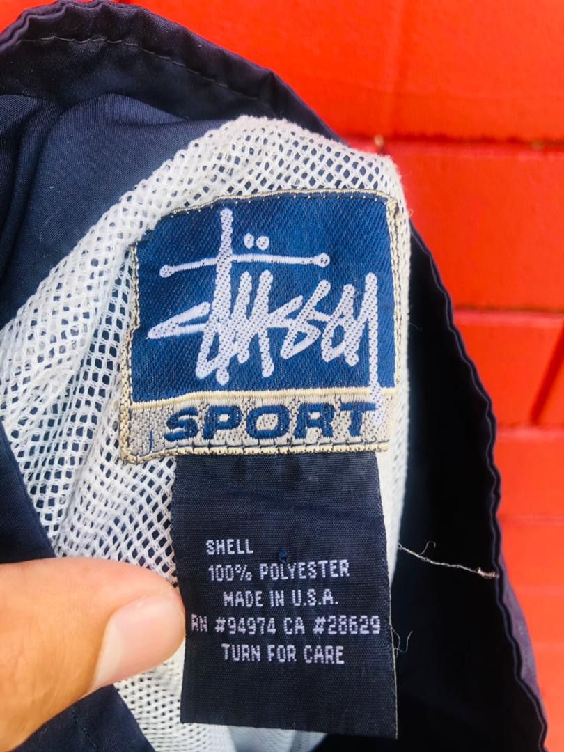 Japanese Brand × Stussy × Vintage Vintage Stussy Streetwear Windbreaker Fashion Style Size US L / EU 52-54 / 3 - 7 Thumbnail