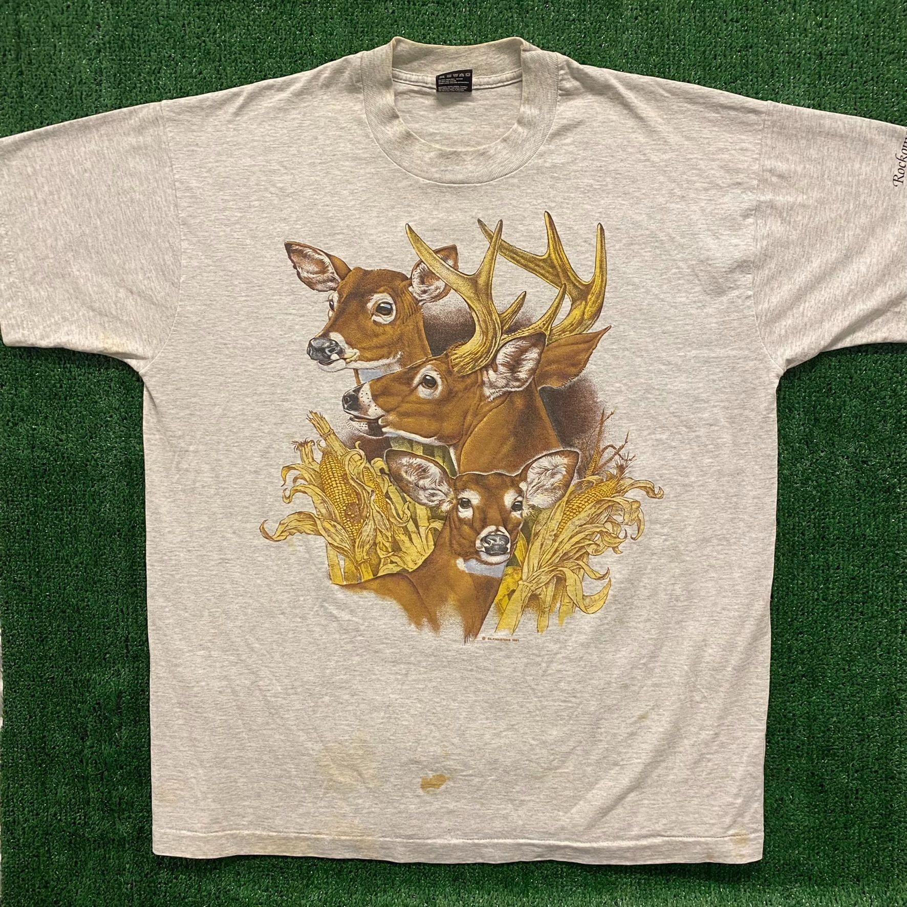 Vintage Elk Deer Vintage 90s Nature T-Shirt Size US XL / EU 56 / 4 - 1 Thumbnail