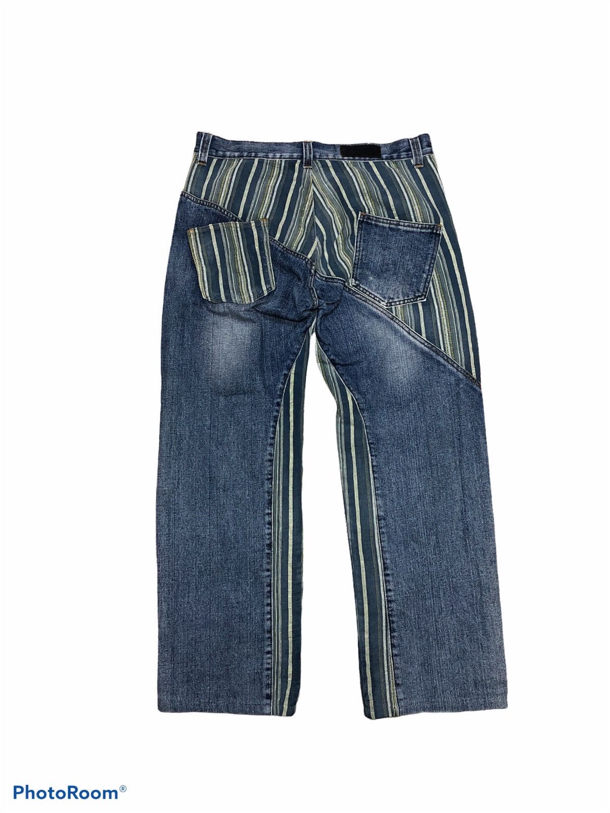 Hypebeast WIDE LEG⚡️⚡️RECONSTRUCTED DENIM Size US 34 / EU 50 - 1 Thumbnail