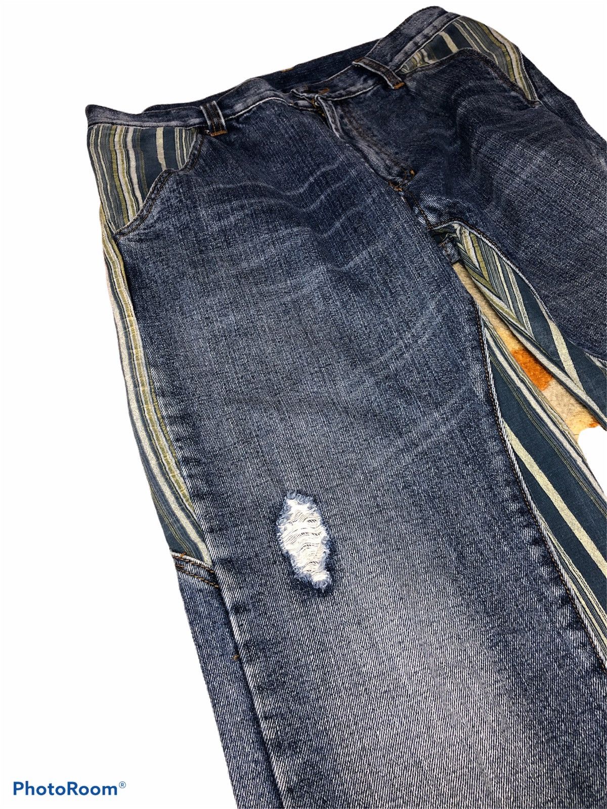 Hypebeast WIDE LEG⚡️⚡️RECONSTRUCTED DENIM Size US 34 / EU 50 - 5 Thumbnail