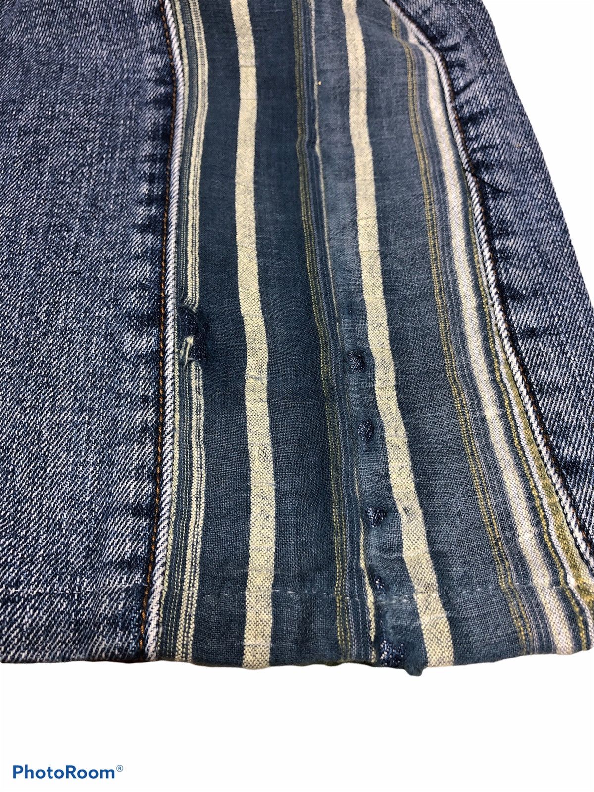 Hypebeast WIDE LEG⚡️⚡️RECONSTRUCTED DENIM Size US 34 / EU 50 - 6 Thumbnail
