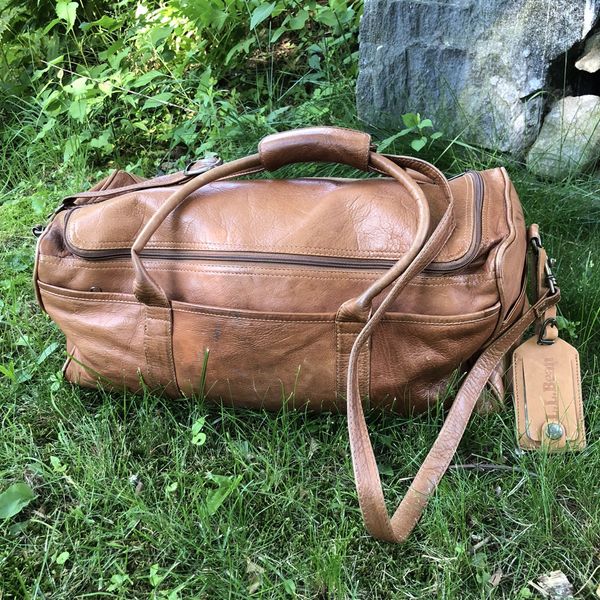 Vintage Vintage LL Bean Leather Duffle Bag Grailed