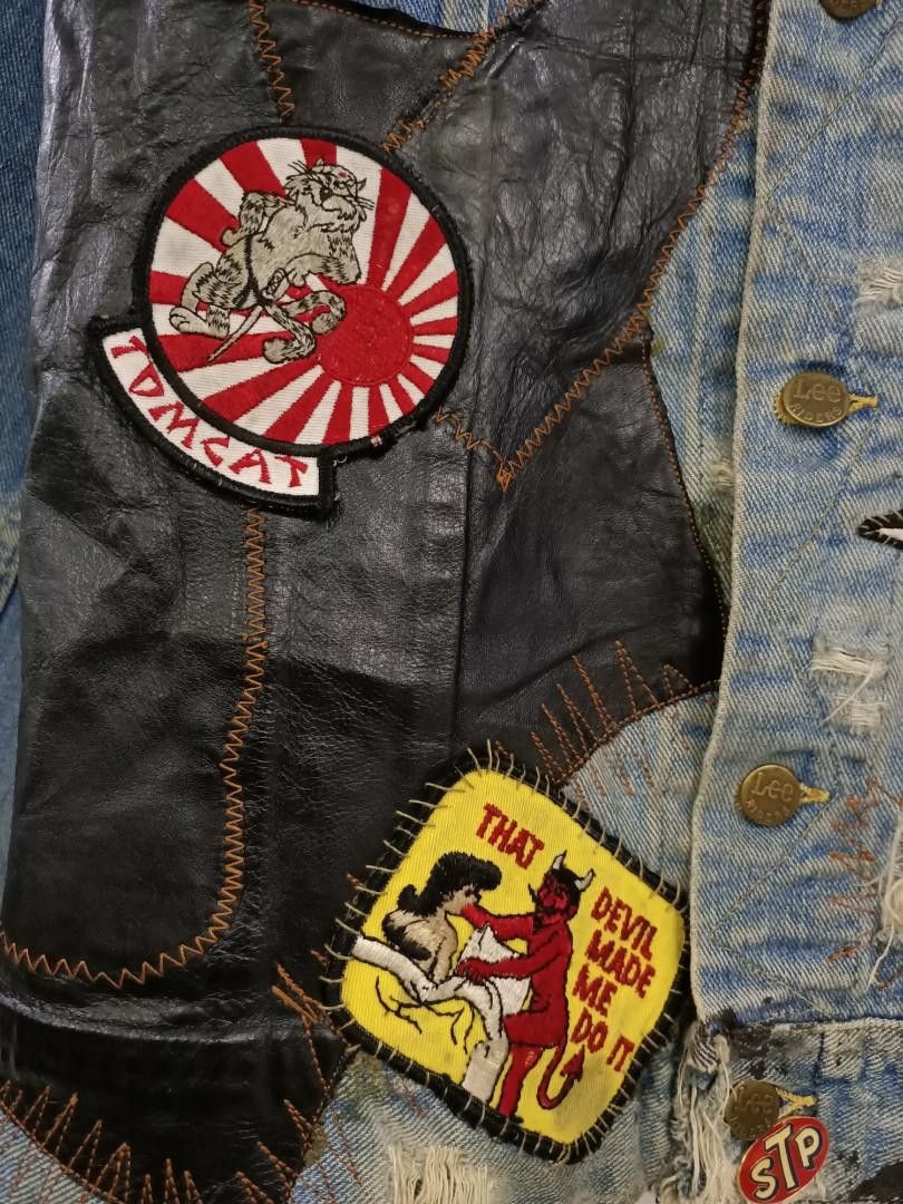 Lee × Vintage Lee Reconstructed Patchwork Denim Trucker Size US L / EU 52-54 / 3 - 12 Thumbnail