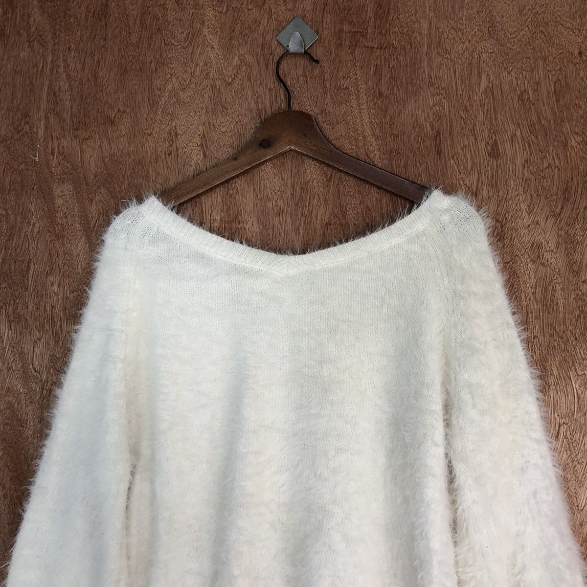 Homespun Knitwear Dazzlin White Mohair Knitwear #0443 Size US M / EU 48-50 / 2 - 12 Thumbnail