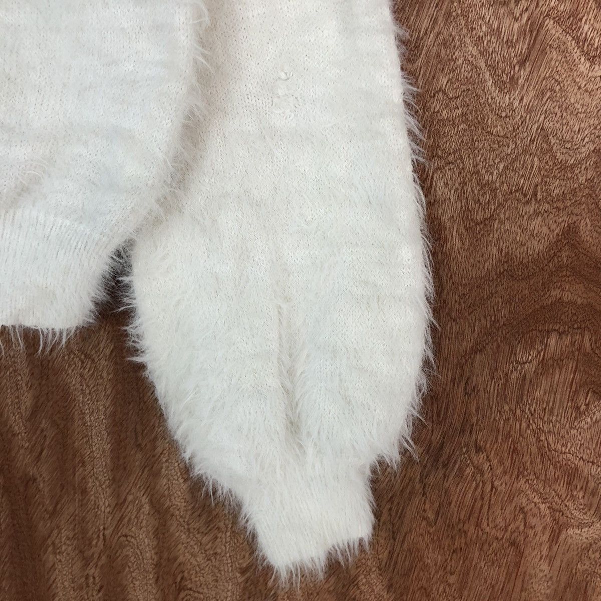 Homespun Knitwear Dazzlin White Mohair Knitwear #0443 Size US M / EU 48-50 / 2 - 4 Thumbnail